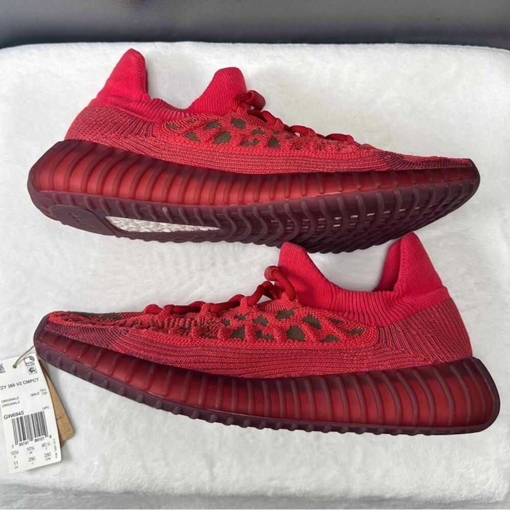 Yeezy Boost 350 V2 CMPCT ‘Slate Red’ | GW6945 | 11M | OG All - Picture 5 of 10
